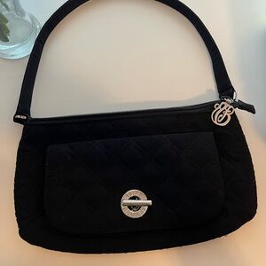 Vera Bradley Black Small Shoulder Purse